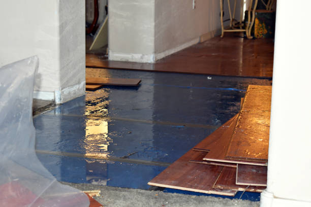 Professional Burst Pipe Cleanup technician working in King, NC